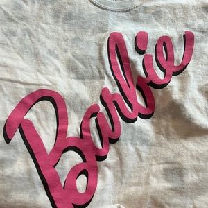 BARBIE Grey Wash Crop Tee